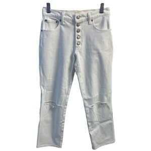 Lucky Brand White Mid Rise Authentic Straight Jeans Size 26